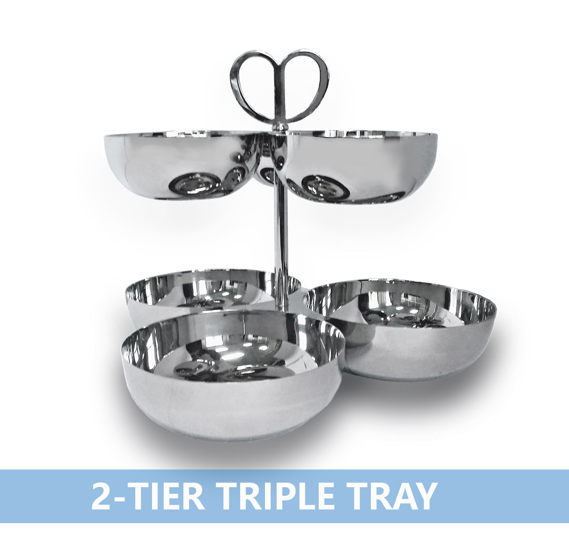 兩層三格碗2-tier Triple Tray